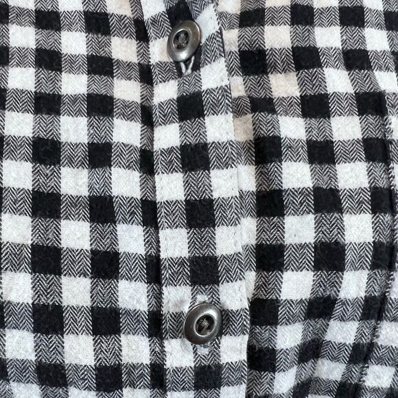 Eddie Bauer Buffalo plaid cotton flannel button down shirt size large - Picture 5 of 8